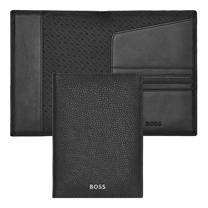 Hugo Boss Portapassaporto Classic Grained Nero HLP416A