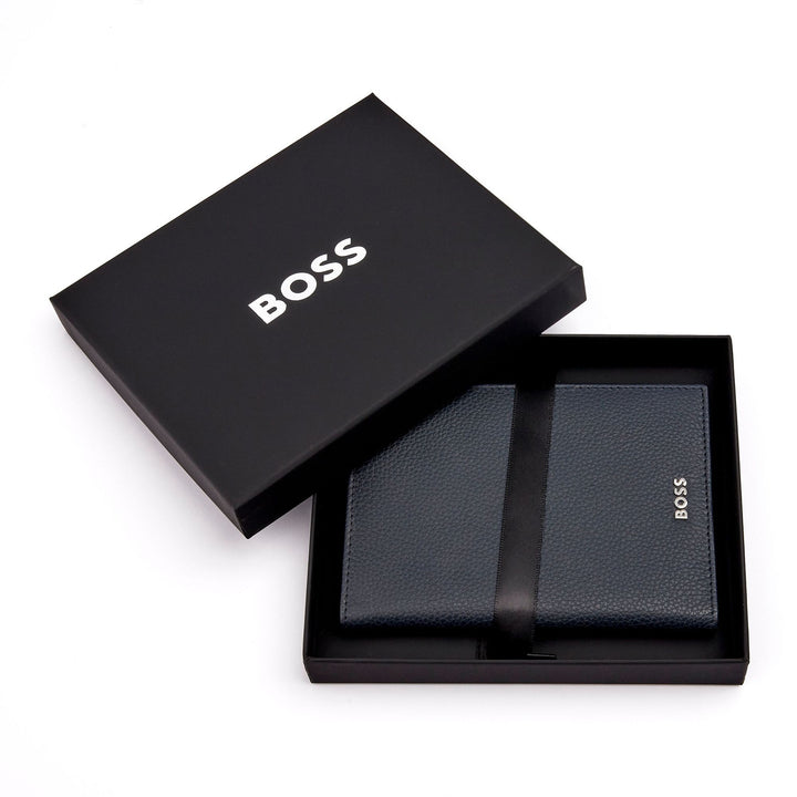 Hugo Boss Passport Holder Classic Grained Navy HLP416N