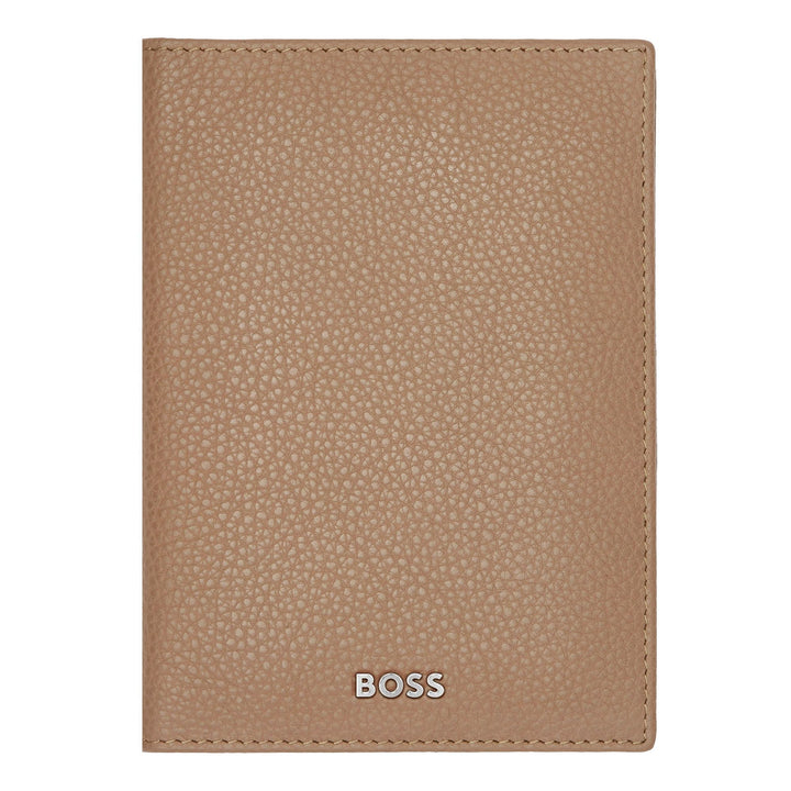 Hugo Boss Classic Passport Holder Garnet Camel HLP416X
