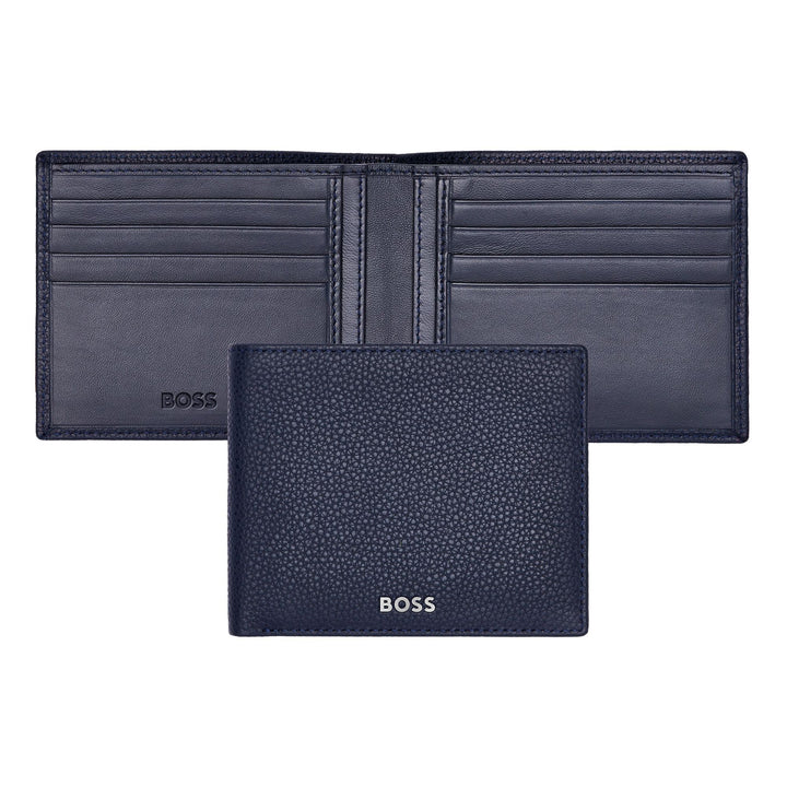 Hugo Boss Portafoglio Classico Granulato Blu Navy HLW416N