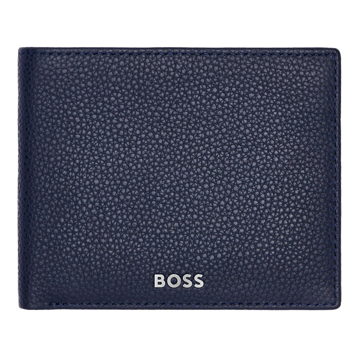 Hugo Boss Portafoglio Classico Granulato Blu Navy HLW416N