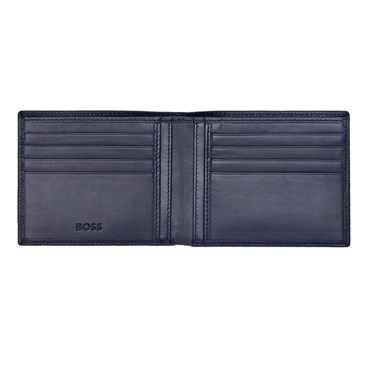 Hugo Boss Portafoglio Classico Granulato Blu Navy HLW416N