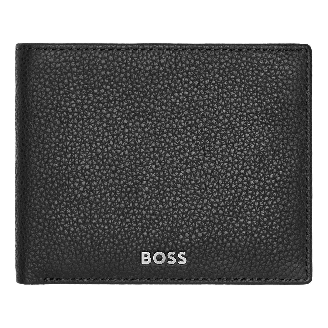 Hugo Boss klasszikus füles pénztárca granulált fekete HLY416A