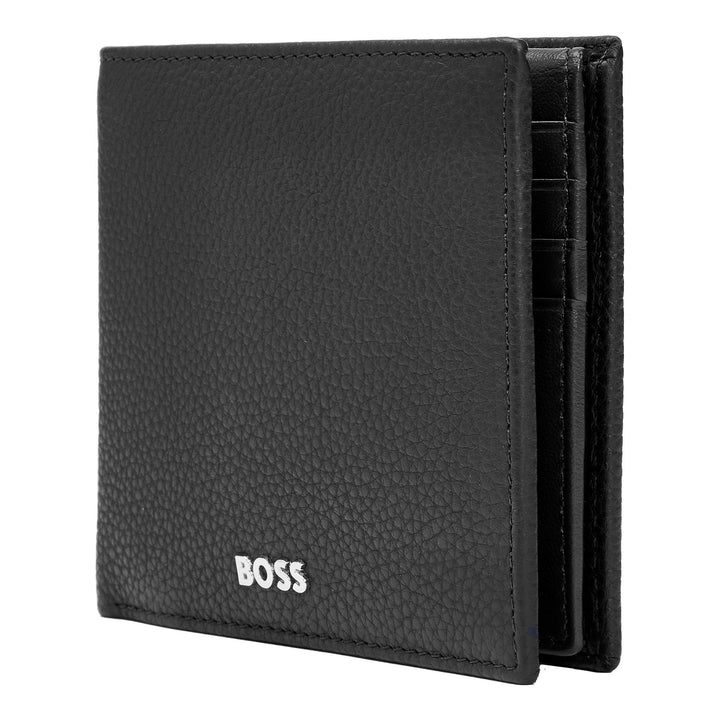 Hugo Boss klasszikus füles pénztárca granulált fekete HLY416A
