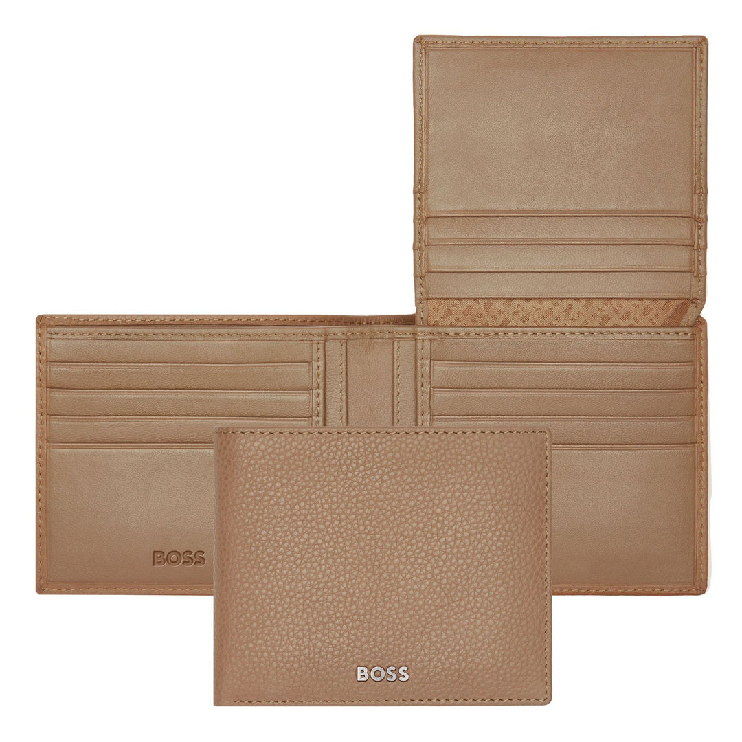 Carteira Hugo Boss Classic Flap Camelo Granulado HLY416X