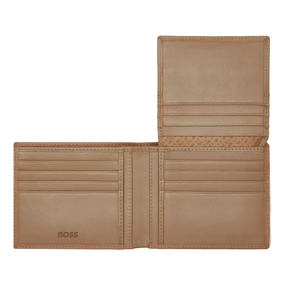 Carteira Hugo Boss Classic Flap Camelo Granulado HLY416X