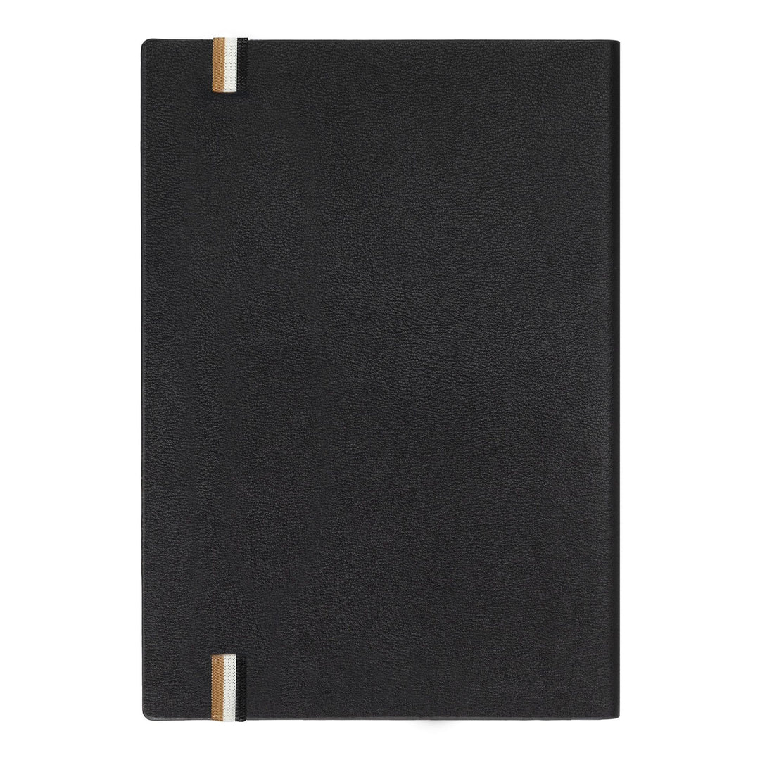Hugo Boss A5 Iconic Black Lined Notebook HNH321AL