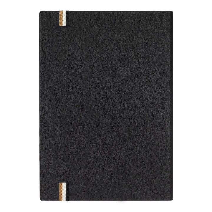 Hugo Boss A5 Iconic Black Lined Notebook HNH321AL