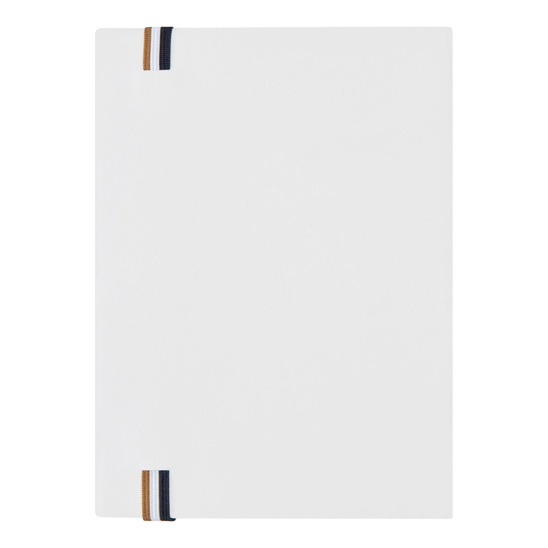 Hugo Boss A5 Iconic White Lined Notebook HNH321WL
