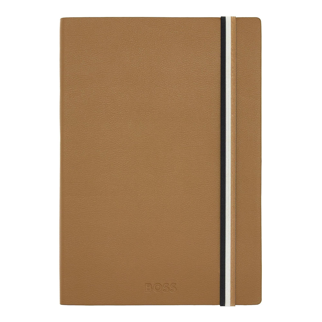 Hugo Boss A5 Iconic Camel lined notebook HNH321XL
