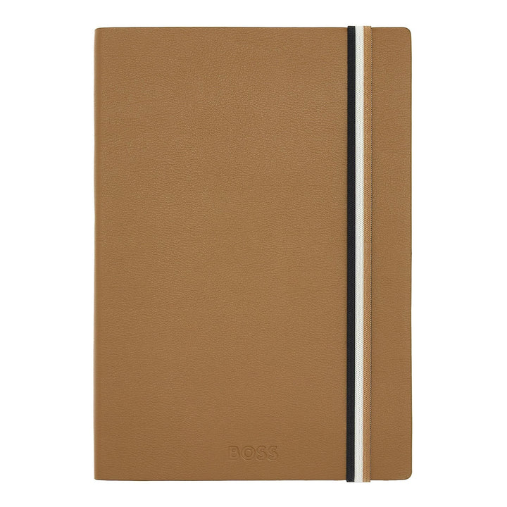 Hugo Boss A5 Iconic Camel lined notebook HNH321XL