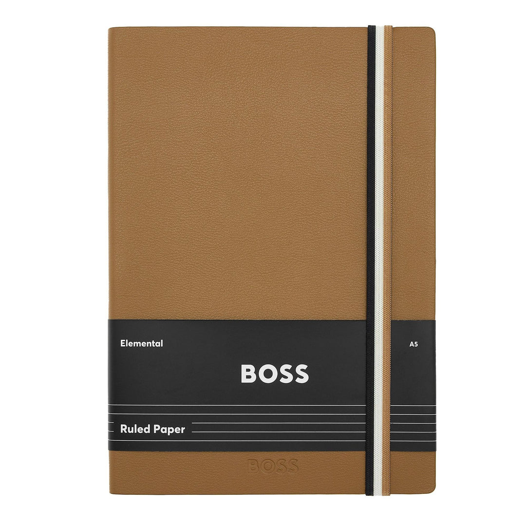 Hugo Boss A5 Iconic Camel lined notebook HNH321XL