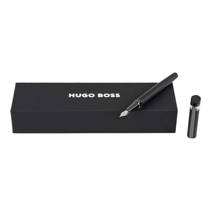 Hugo Boss Stylo Plume Boucle Noir Iconic HSG3522A