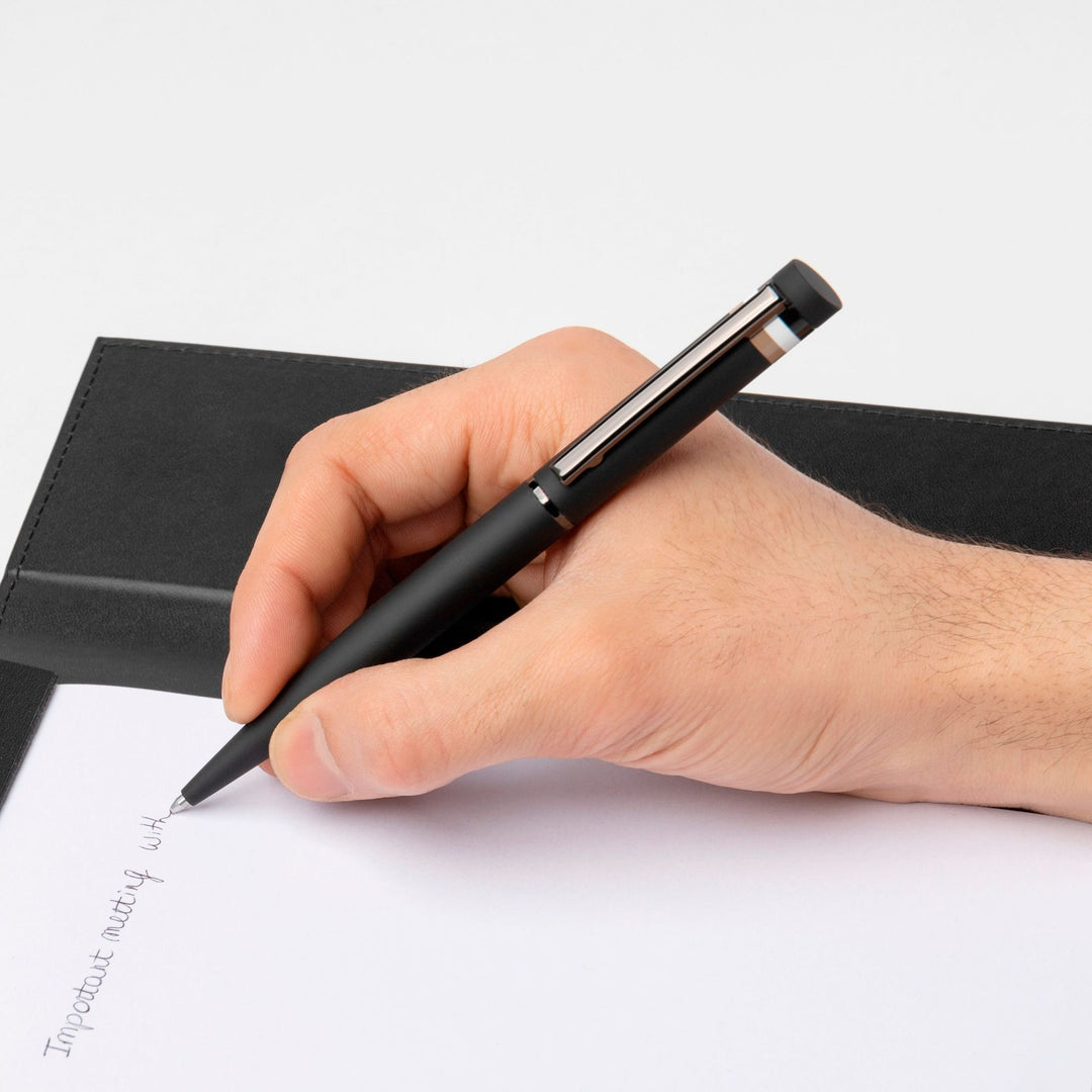 Hugo Boss Balpen Loop Zwart Iconisch HSG3524A