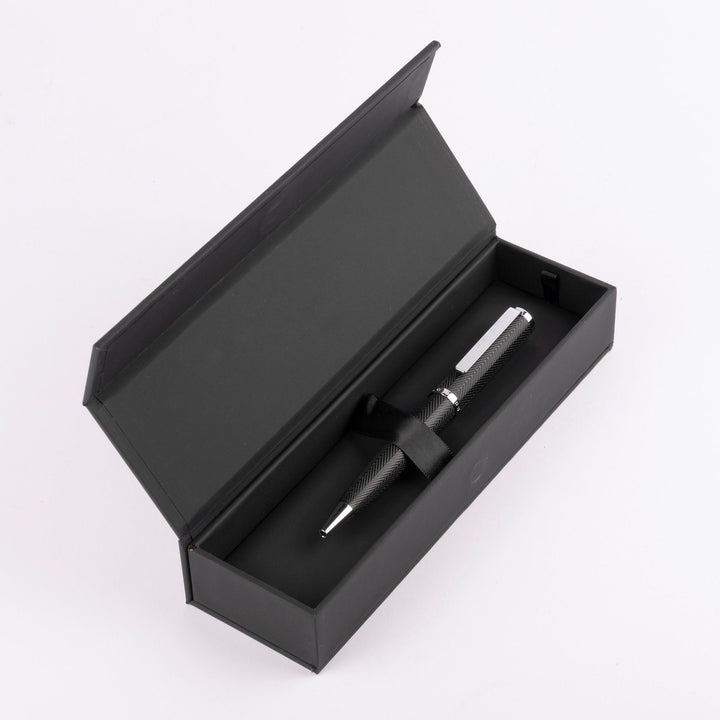 Bolígrafo Hugo Boss Formation Herringbone cromado HSI1064B