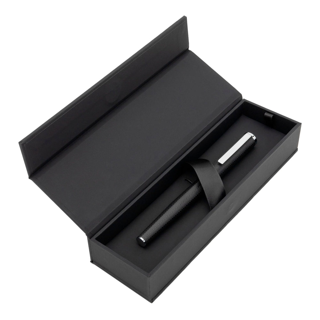 Bolígrafo Hugo Boss Formation Herringbone cromado HSI1065B