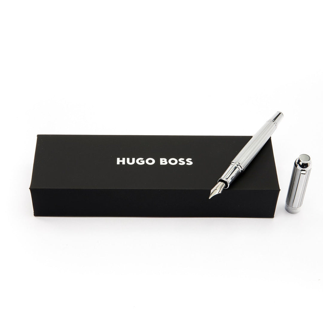 Stylo plume Hugo Boss Elemental Argent HSI4652C