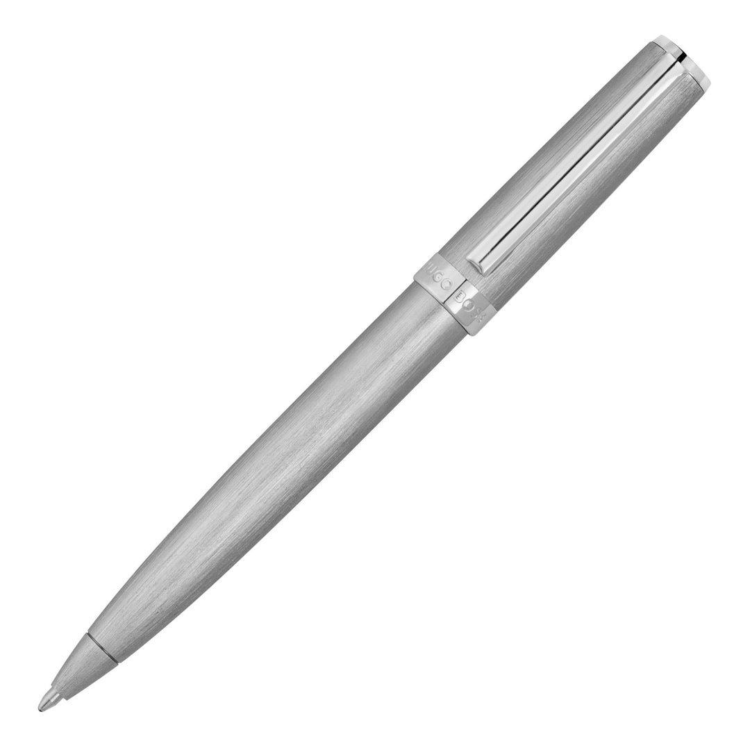 Hugo Boss Ballpoint Pen Gear Brushed Chrome HSK4414B