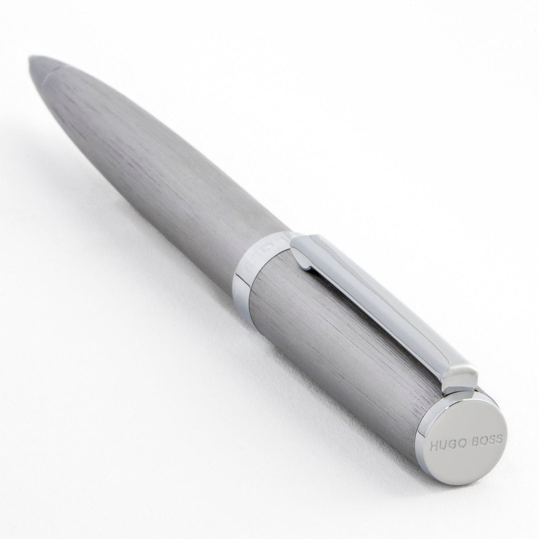 Hugo Boss Ballpoint Pen Gear Brushed Chrome HSK4414B