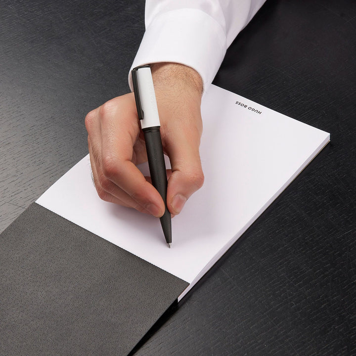 Hugo Boss Ballpoint pen Arche Iconic White HSQ4744F