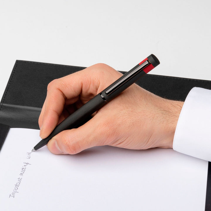 Hugo Boss Penna a sfera Loop Diamond Nero HSW3674A