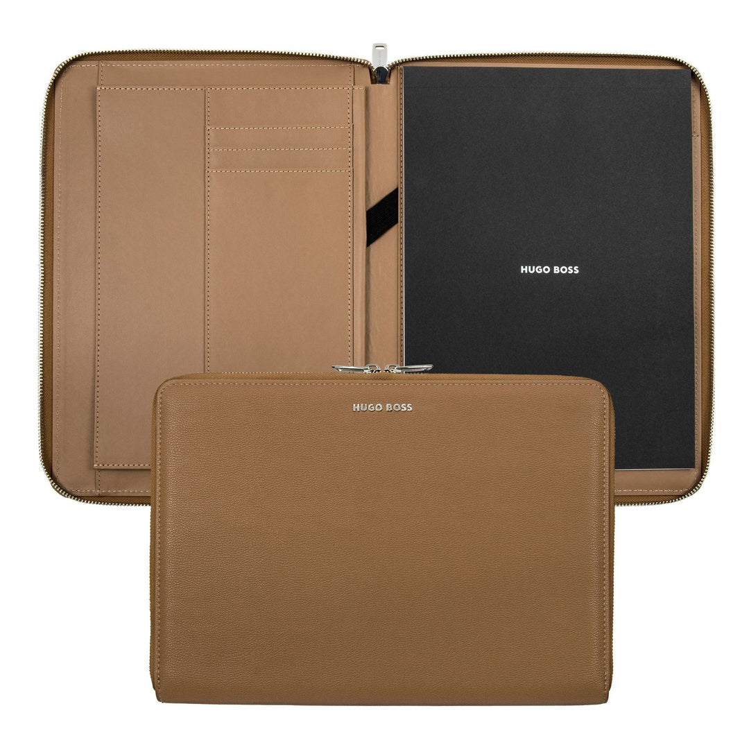 Porte-documents zippé A4 Hugo Boss Pure Iconic Camel HTA410X