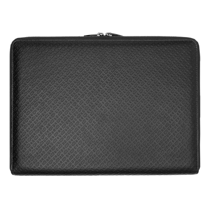 Hugo Boss Dossier de conférence zippé A4 monogramme noir HTA411A