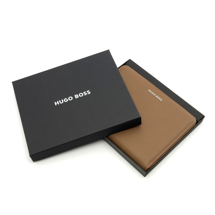 Pasta de conferência Hugo Boss A5 Pure Iconic Camel HTM410X