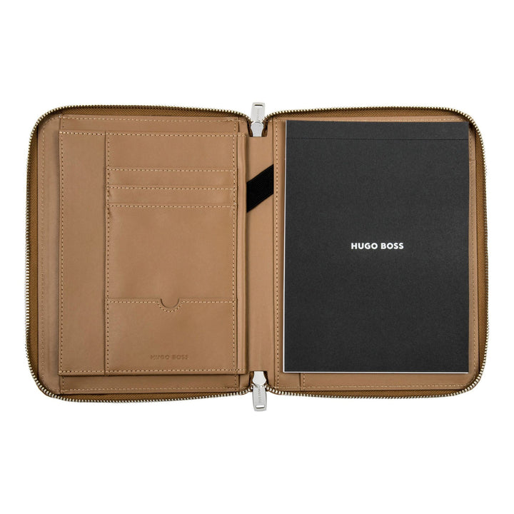 Pasta de conferência Hugo Boss A5 Pure Iconic Camel HTM410X