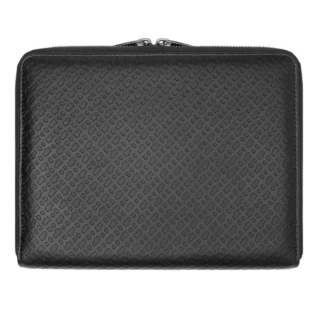 Hugo Boss A5 Conference Folder Monogram Zipped Black HTM411A