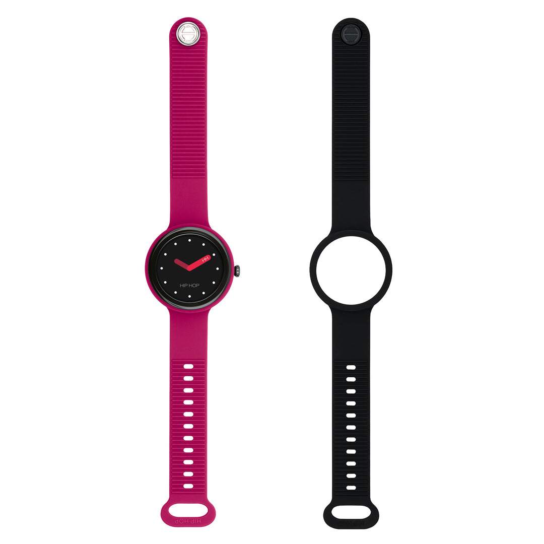 Ceas inteligent Hip Hop Hero.Next Cherry Jam/Negru 41mm HWU1196