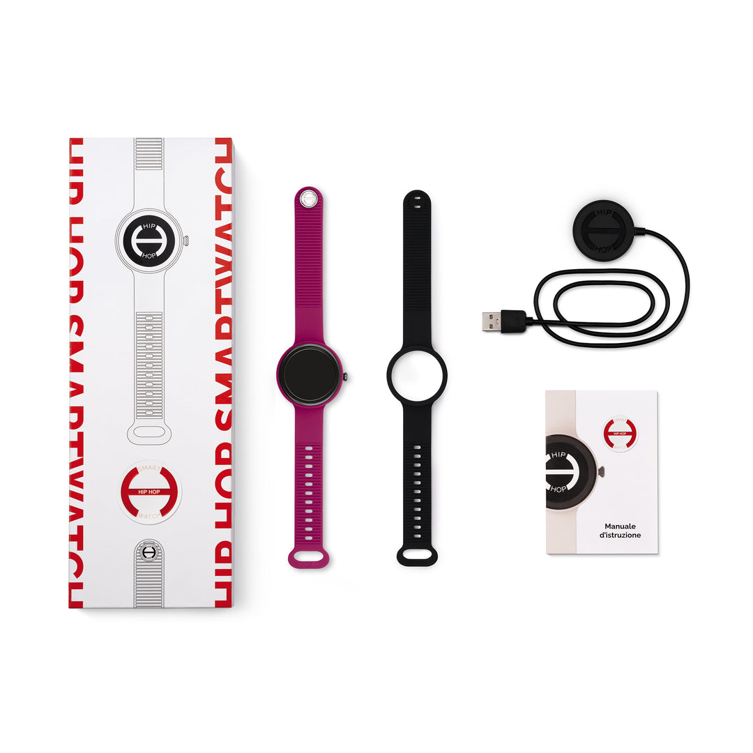 Ceas inteligent Hip Hop Hero.Next Cherry Jam/Negru 41mm HWU1196