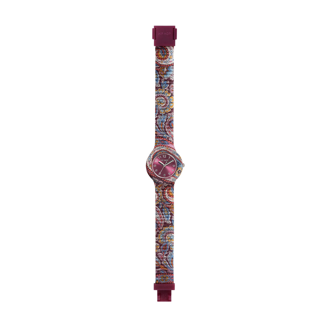 Hip Hop karóra BORDEAUX Paisley Collection 32mm HWU1241