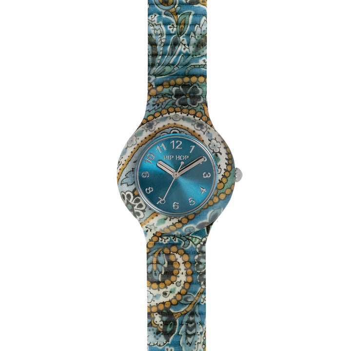 Reloj Hip Hop AZUL TEAL Colección Paisley 32mm HWU1242