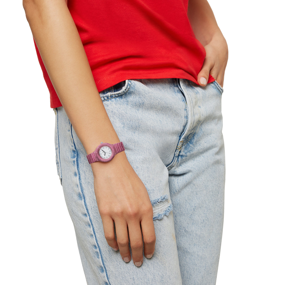 Hip Hop karóra FUCHSIA Shimmer Crush kollekció 28mm HWU1245