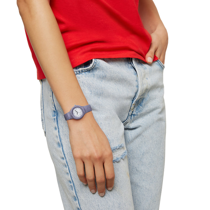 Hip-Hop-Uhr LILAC Shimmer Crush-Kollektion 28 mm HWU1246