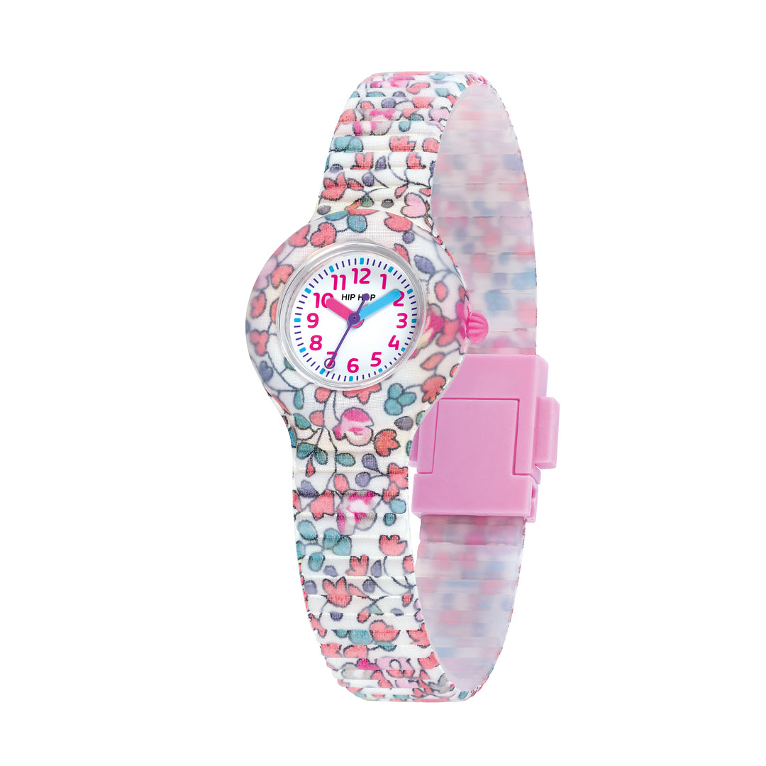 Montre Hip Hop Flower Power Rose 28mm HWU1269