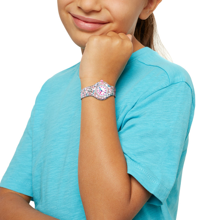 Montre Hip Hop Flower Power Rose 28mm HWU1269