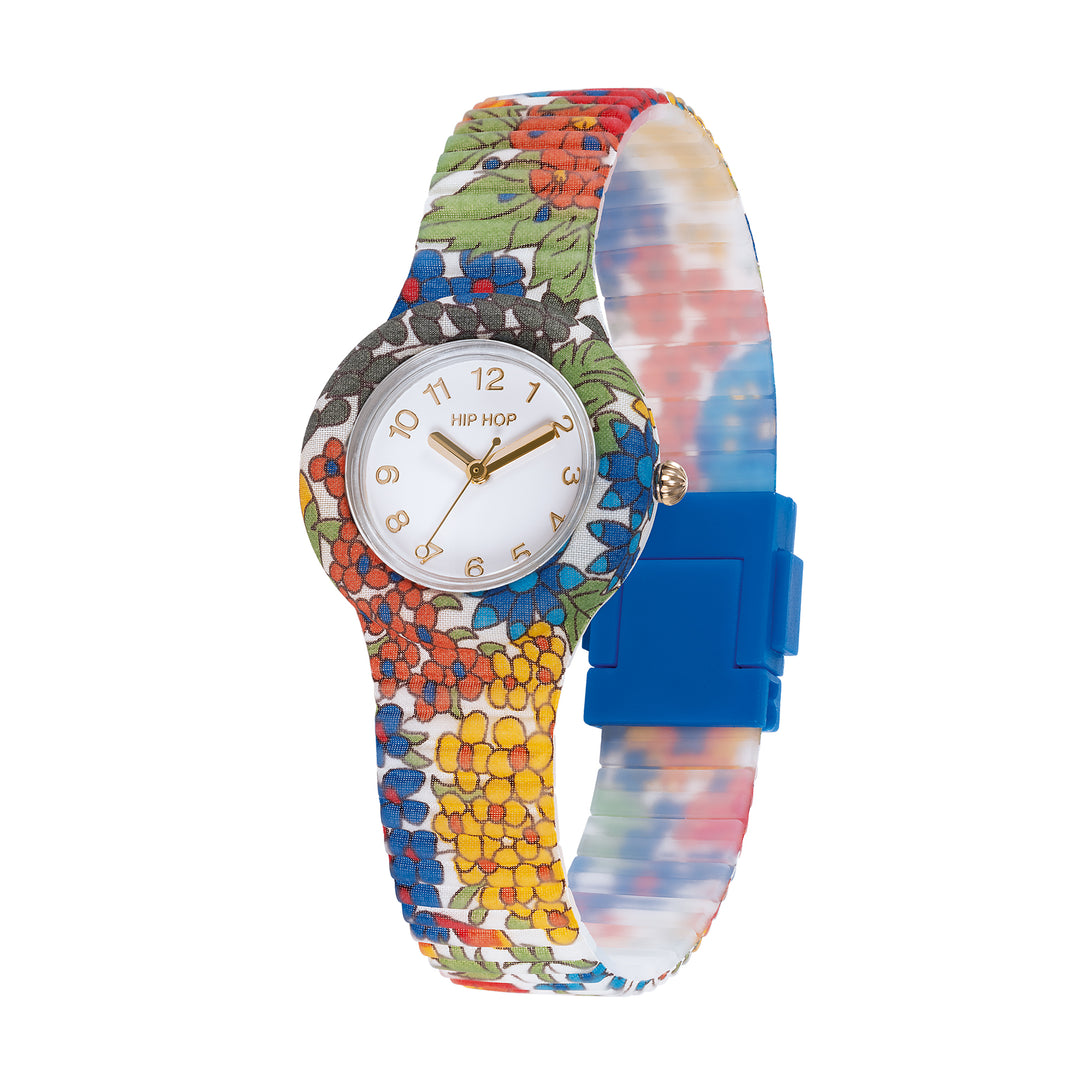 Hip-Hop-Uhr Electric Blue Flora-Kollektion 32 mm HWU1300