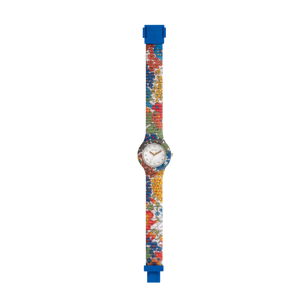 Hip-Hop-Uhr Electric Blue Flora-Kollektion 32 mm HWU1300