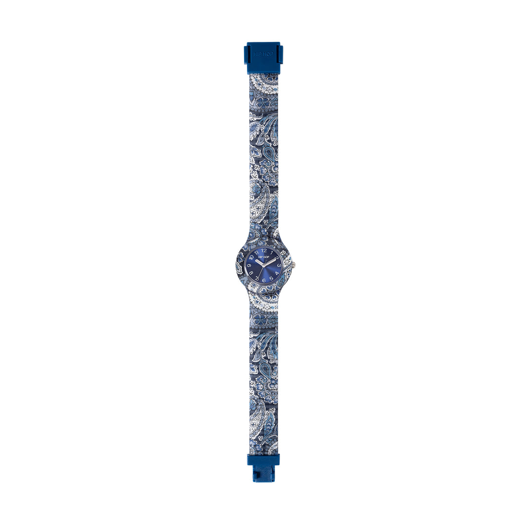 Hip Hop -kello Blue Paisley -kokoelma 32mm HWU1308