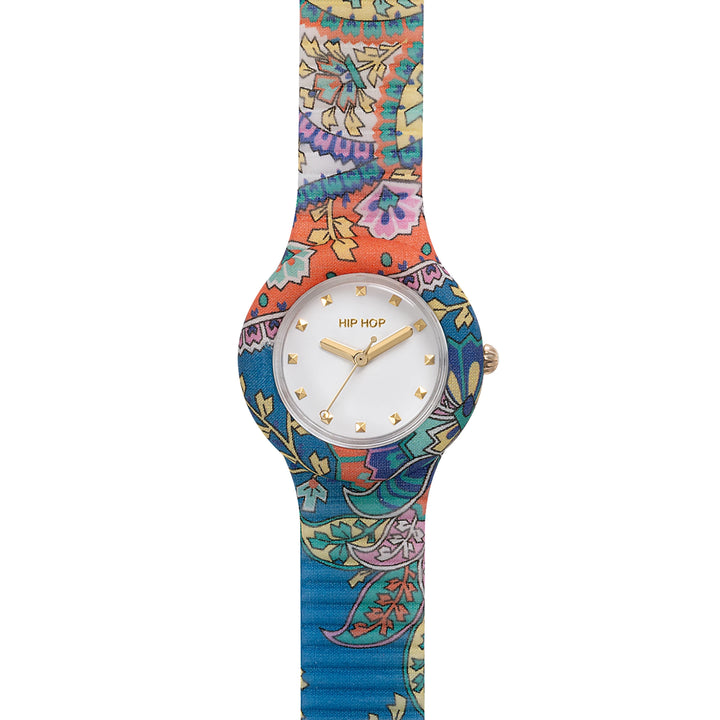 Hip Hop -kello Blue Paisley -kokoelma 32mm HWU1311