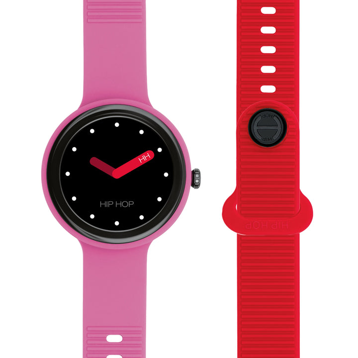 Ceas inteligent Hip Hop Hero.Next Pink Bubble/Red 41mm HWU1312