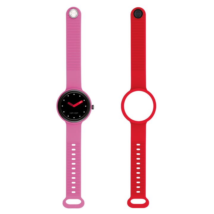 Ceas inteligent Hip Hop Hero.Next Pink Bubble/Red 41mm HWU1312