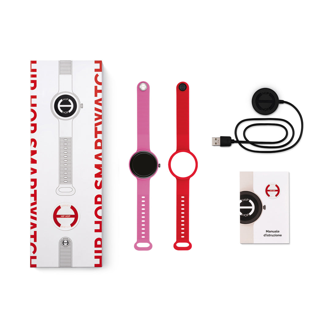 Ceas inteligent Hip Hop Hero.Next Pink Bubble/Red 41mm HWU1312