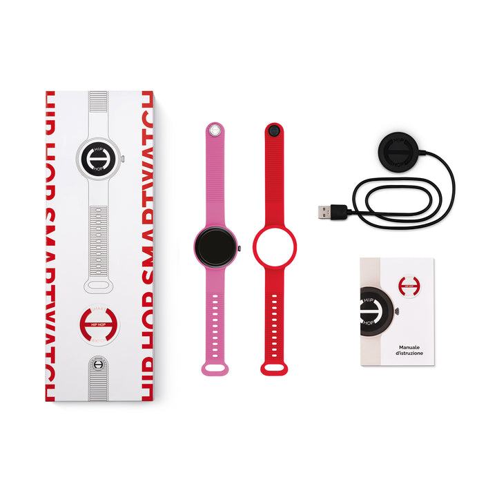 Ceas inteligent Hip Hop Hero.Next Pink Bubble/Red 41mm HWU1312