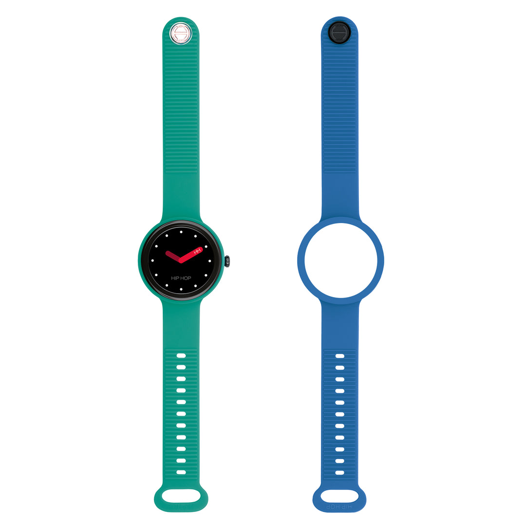 Ceas inteligent Hip Hop Hero.Next Bright Green/Blue 41mm HWU1313