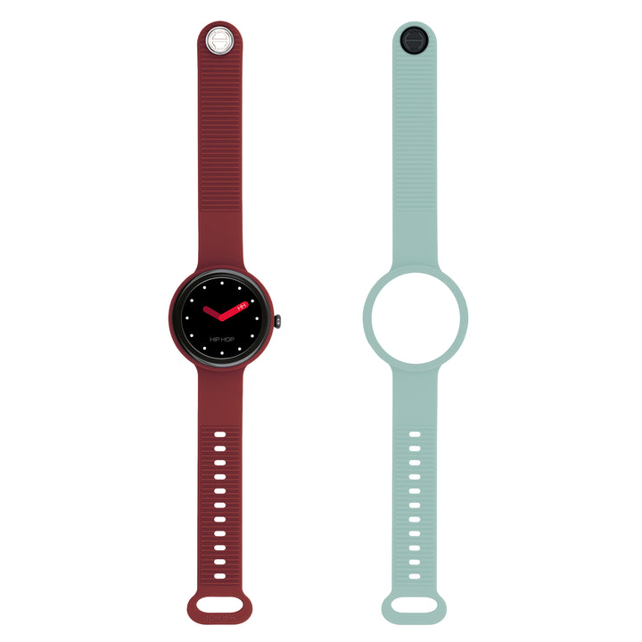 Ceas inteligent Hip Hop Bordeaux/Light Blue Hero.Next 41mm HWU1316