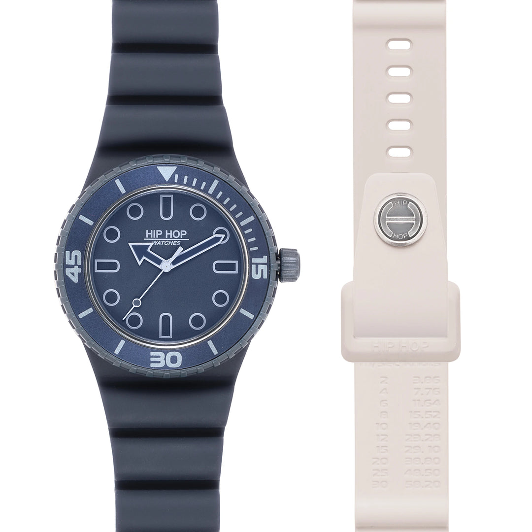 Reloj Hip Hop BLUE/ICE Colección Master 41mm HWU13333