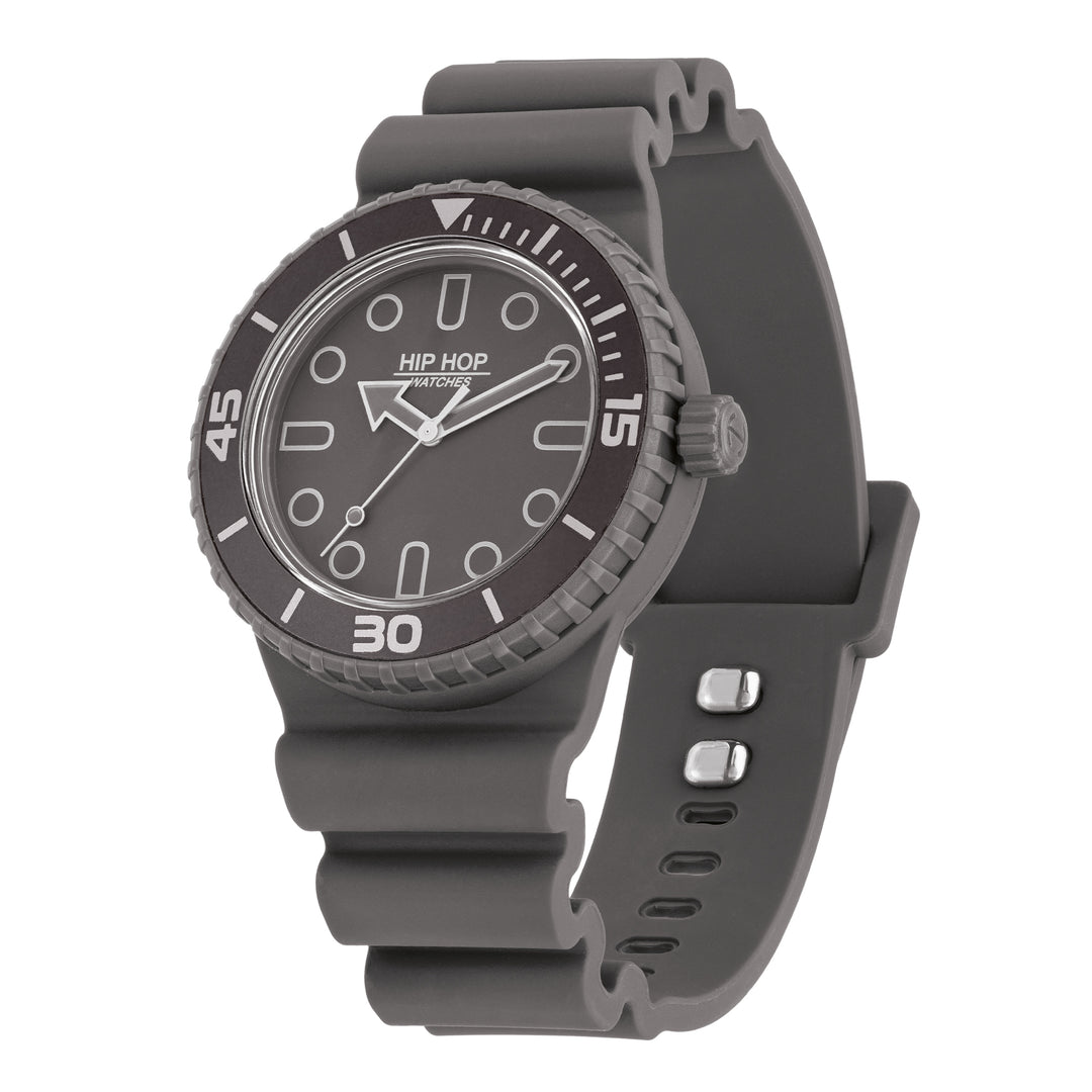 Ceas hip hop BORDEAUX/GREY Colecția Master 41mm HWU13334